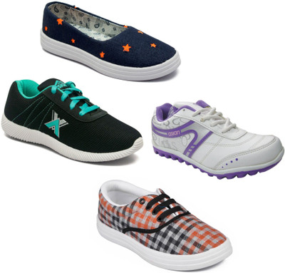 

Asian Women Casual & Running Shoes Combo Pack of 4 Walking Shoes For Women(Multicolor