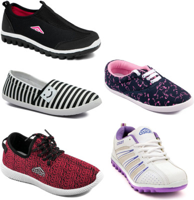 

Asian Women Casual & Running Shoes Combo Pack of  Walking Shoes For Women(Multicolor