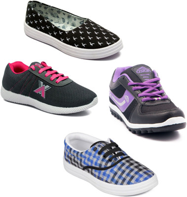 

Asian Women Casual & Running Shoes Combo Pack of 4 Walking Shoes For Women(Multicolor