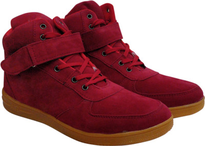 

Johnnie Boy suede highankle sneaker Casuals For Men(Red