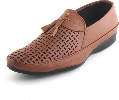 

GUIDO Leather Formals Slip On For Men(Tan