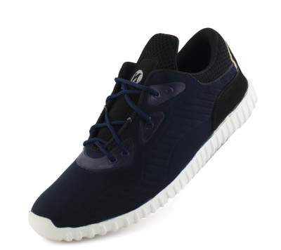 

Amanio Leather Casual Shoes Sneakers For Men(Blue