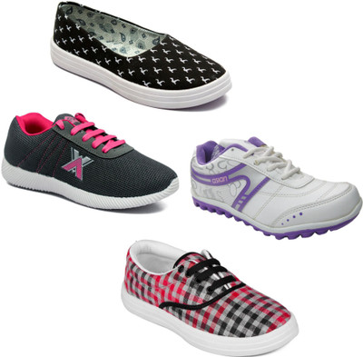 

Asian Women Casual & Running Shoes Combo Pack of 4 Walking Shoes For Women(Multicolor