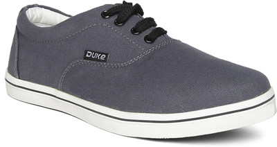 

Duke Canvas Shoes For Men(Grey, Dark grey
