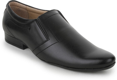 

Metrogue Men's Faux Leather Based Dress Loafers cum Corporate Shoes Slip On For Men(Black