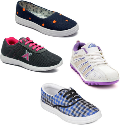 

Asian Women Casual & Running Shoes Combo Pack of 4 Walking Shoes For Women(Multicolor