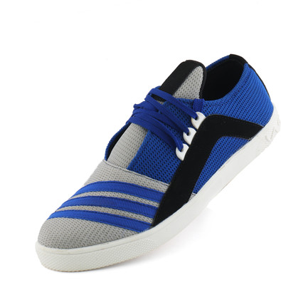 MONCA Leather Casual Shoes Sneakers For Men(Blue