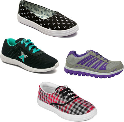 

Asian Women Casual & Running Shoes Combo Pack of 4 Walking Shoes For Women(Multicolor