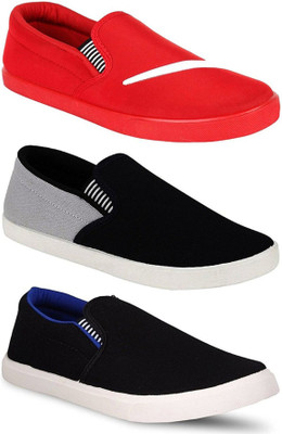 

Clymb New Combo Pack Of 3 Casual Canvas Shoes For Men(Multicolor
