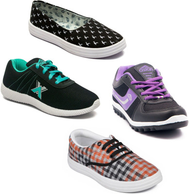 

Asian Women Casual & Running Shoes Combo Pack of 4 Walking Shoes For Women(Multicolor