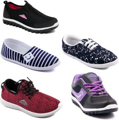 

Asian Women Casual & Running Shoes Combo Pack of  Walking Shoes For Women(Multicolor