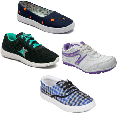 

Asian Women Casual & Running Shoes Combo Pack of 4 Walking Shoes For Women(Multicolor