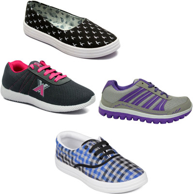 

Asian Women Casual & Running Shoes Combo Pack of 4 Casuals For Women(Multicolor