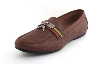 

Amanio Leather Loafers Shoes For Men Bellies For Men(White
