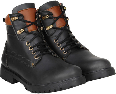 

Baaroo Geove Men's Street Biker Rideing Boots For Men(Black