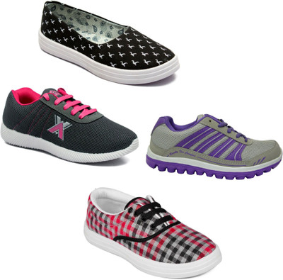 

Asian Women Casual & Running Shoes Combo Pack of 4 Walking Shoes For Women(Multicolor