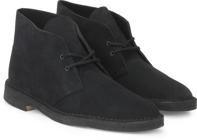 

Clarks Desert Boot Navy Boots For Men(Black