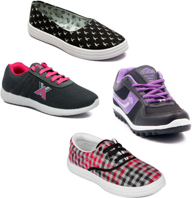 

Asian Women Casual & Running Shoes Combo Pack of 4 Walking Shoes For Women(Multicolor