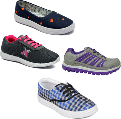 

Asian Women Casual & Running Shoes Combo Pack of 4 Walking Shoes For Women(Multicolor
