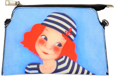 

SS&WW Girls Casual Blue, Orange, Black PU Sling Bag, Black;blue;orange