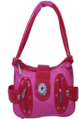 Tulip Women Casual Pink PU Shoulder Bag