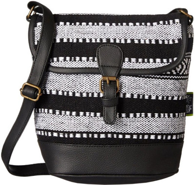 

Kanvas Katha Women Casual Black, White Acrylic Sling Bag