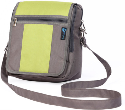 

soflex Men Casual Grey Polyester Sling Bag