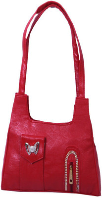 

Tulip Women Casual Red PU Shoulder Bag