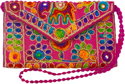 

Rupakshara Women Casual Pink Cotton Sling Bag