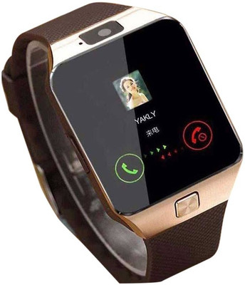 

Ivox Wrist Bluetooth with Call Function Camera Recording Compatible for Gionee Pioneer P1 Golden Smartwatch(Brown Strap Regular)
