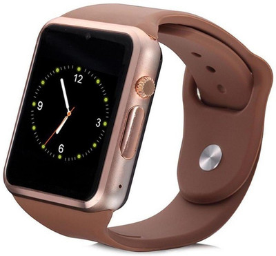 

Lambent A1 Sport Bluetooth Smart Watch With Camera SIM+TF Card Slot Compatible With Android and IOS Devices Smartwatch(Gold Strap Free Size)