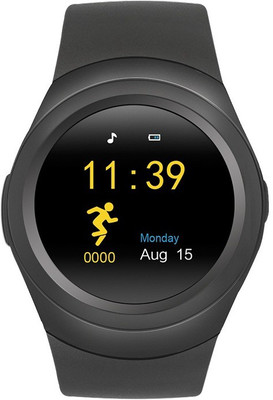 

Lambent T11 Bluetooth Smartwatch Support SIM Card Compatible With Android and IOS Devices Smartwatch(Black Strap Free Size)
