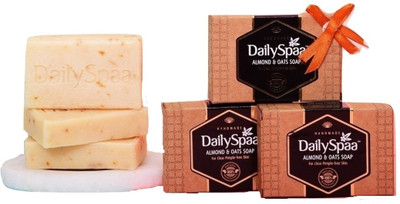 

DAILY SPAA Almond & Oats Soap(pack of 3)(300 g, Pack of 3)