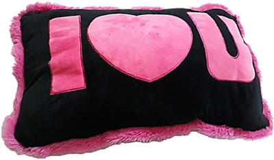

Tako bell Soft Pillow With Hearts - Premium Quality Non Toxic (Black) - 15 cm(black and pink)