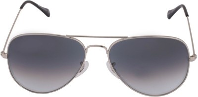 Gio Collection Aviator Sunglasses(For Men & Women, Grey)