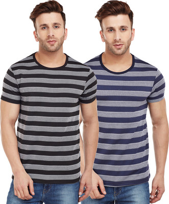 MACK JONNEY Printed Men Round Neck Multicolor T-Shirt