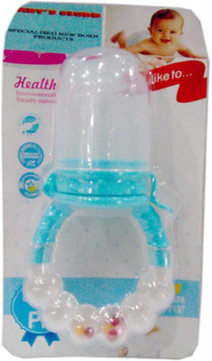 

PRESENTSALE Fresh Fruit Vegetables Food Nibbler Cum Rattle TEETHER(Blue, White)
