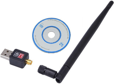

Etake WiFi Portable Dongle,Connecter 600Mbps Wireless 802.11n/g/b with Antenna USB Adapter(Black)
