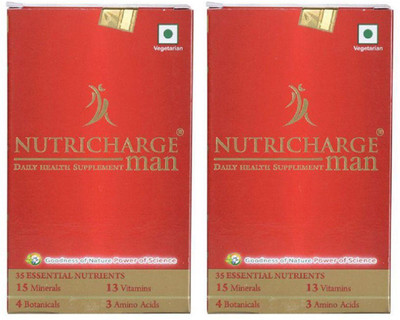 Nutricharge Daily health supplement for man pack of 2(2 x 1 g)
