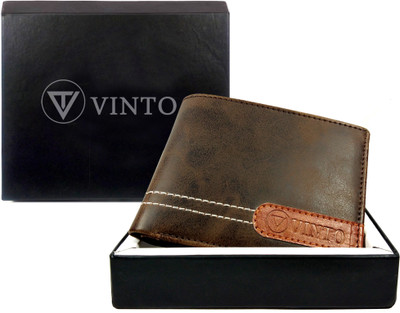 

Vinto Boys Blue Artificial Leather Wallet(3 Card Slots), Brown