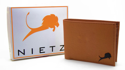 

NIetz Men Black Genuine Leather Wallet(3 Card Slots), Tan