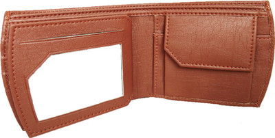 

birdfly Men Brown Artificial Leather Wallet(5 Card Slots)