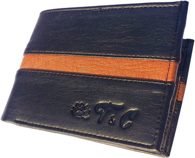

FRIENDS & COMPANY Men Black Artificial Leather Wallet(8 Card Slots)