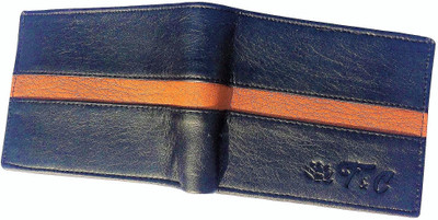 

FRIENDS & COMPANY Men Tan, Blue Artificial Leather Wallet(8 Card Slots)