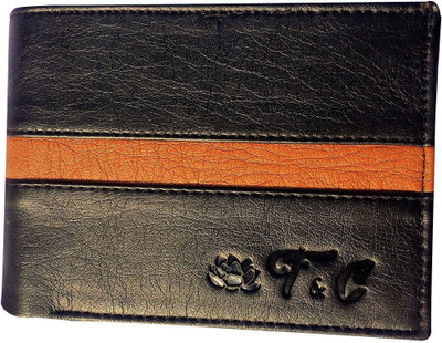 

FRIENDS & COMPANY Men Black Artificial Leather Wallet(8 Card Slots)