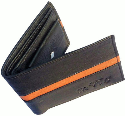 

FRIENDS & COMPANY Men Black Artificial Leather Wallet(8 Card Slots)