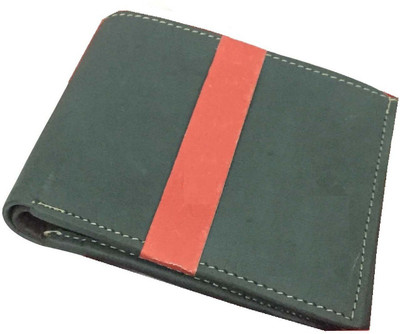 

joshiwallets Men Green Artificial Leather Wallet(6 Card Slots), Dark green