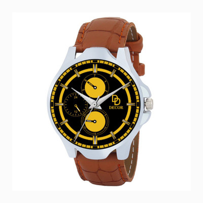

DECOR BRWN-STRP-1-D66 Modish Watch - For Men