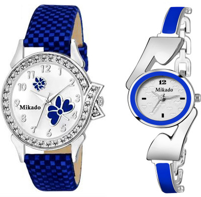 

Mikado Blue dazzel Analog watch for women and Girls Watch - For Women