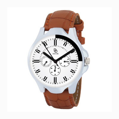 

DECOR BRWN-STRP-1-D53 Modish Watch - For Men